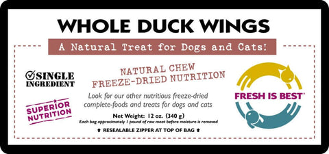 Freeze Dried Whole Duck Wings (3.5 oz)