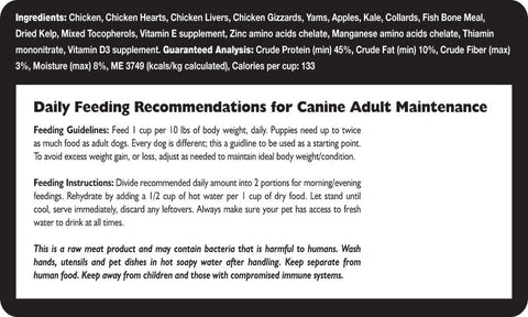 Freeze Dried Chicken Dog Food (16 oz)