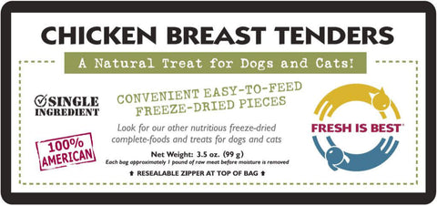 Freeze Dried Chicken Breast Tenders (3.5 oz)