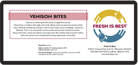 Freeze Dried Venison Bites (3 oz)