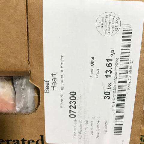 Bulk Beef Heart Case