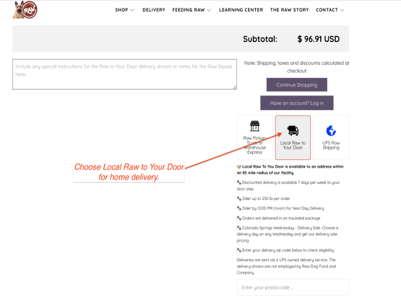Routes Raw Dog Food and Company