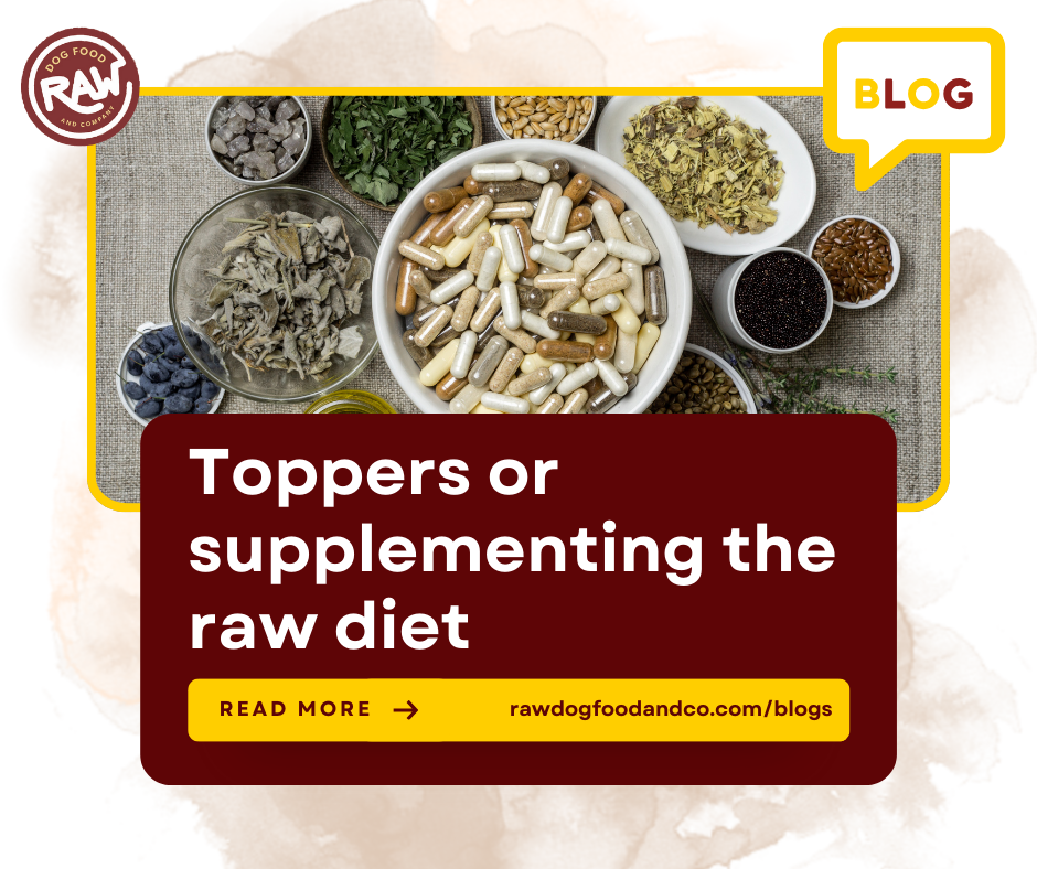 Toppers or supplementing the raw diet